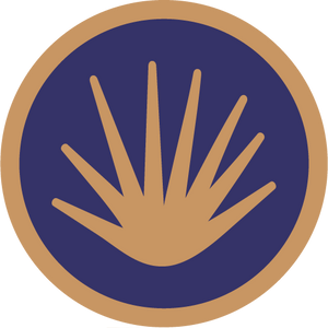 Dark blue and gold icon of an agave plant. The icon sits above the label “Premium Spirits.”